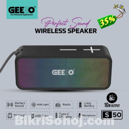 Geeoo S50 Rgb Wireless Speaker in Bangladesh